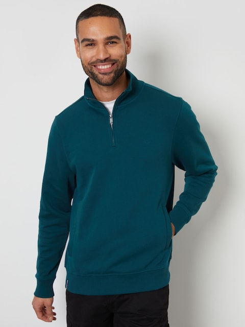 Quarter Zip Neck Sweatshirt