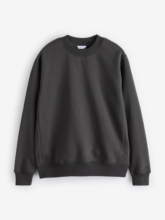Slate Grey Rich Jersey Crew Sweatshirt