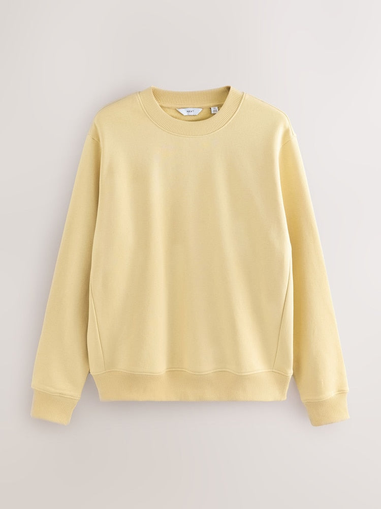 Yellow Rich Jersey Crew Sweatshirt